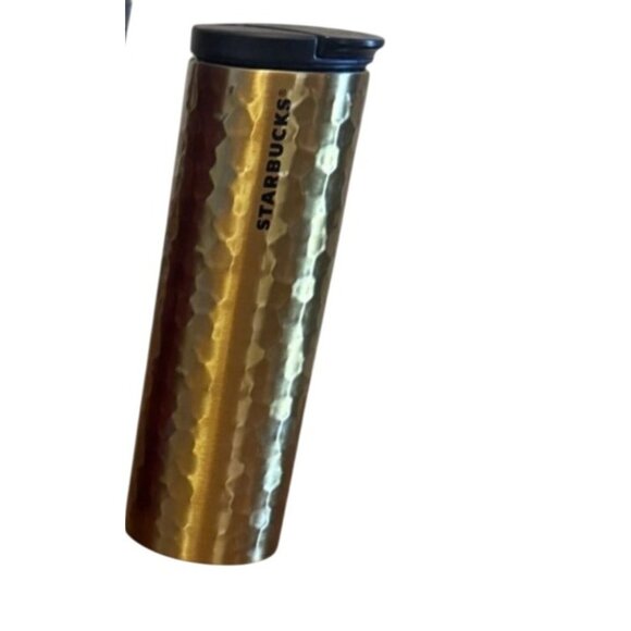 Starbucks Travel Mug  Gold  Stainless Steel Tumblers With Lid 16 Oz Each Durable - Picture 6 of 8